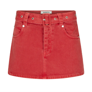 Nagnata Vegetable Dye Belted Mini - Ruby