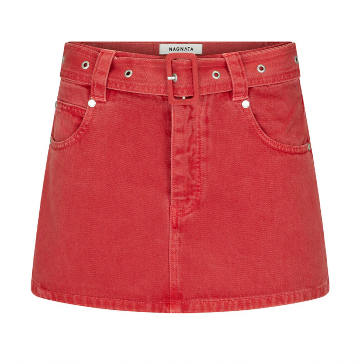 Nagnata Vegetable Dye Belted Mini - Ruby