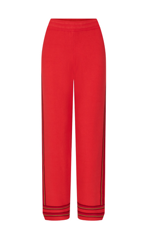 Nagnata Organic Motley Track Pant - Crimson
