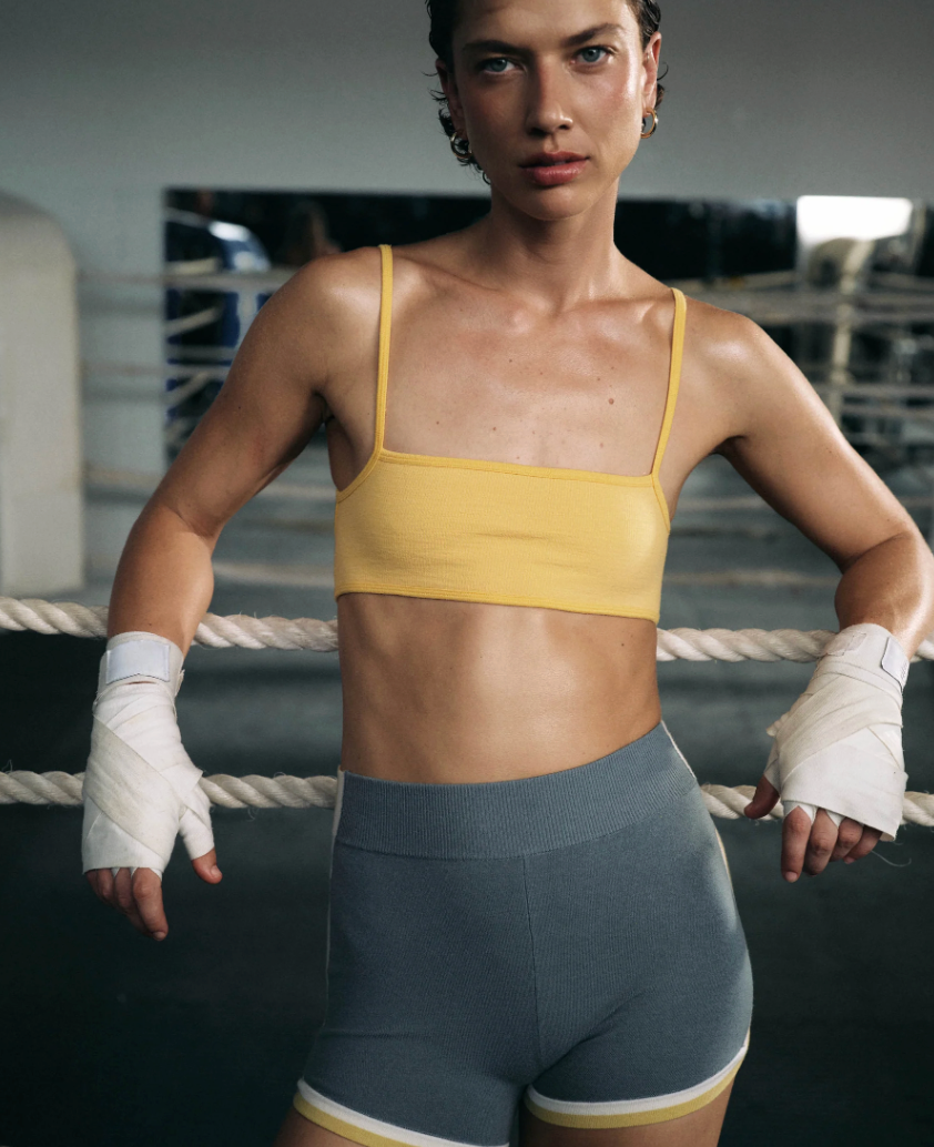 Nagnata Strap Back Wool Bralet - Sorbet