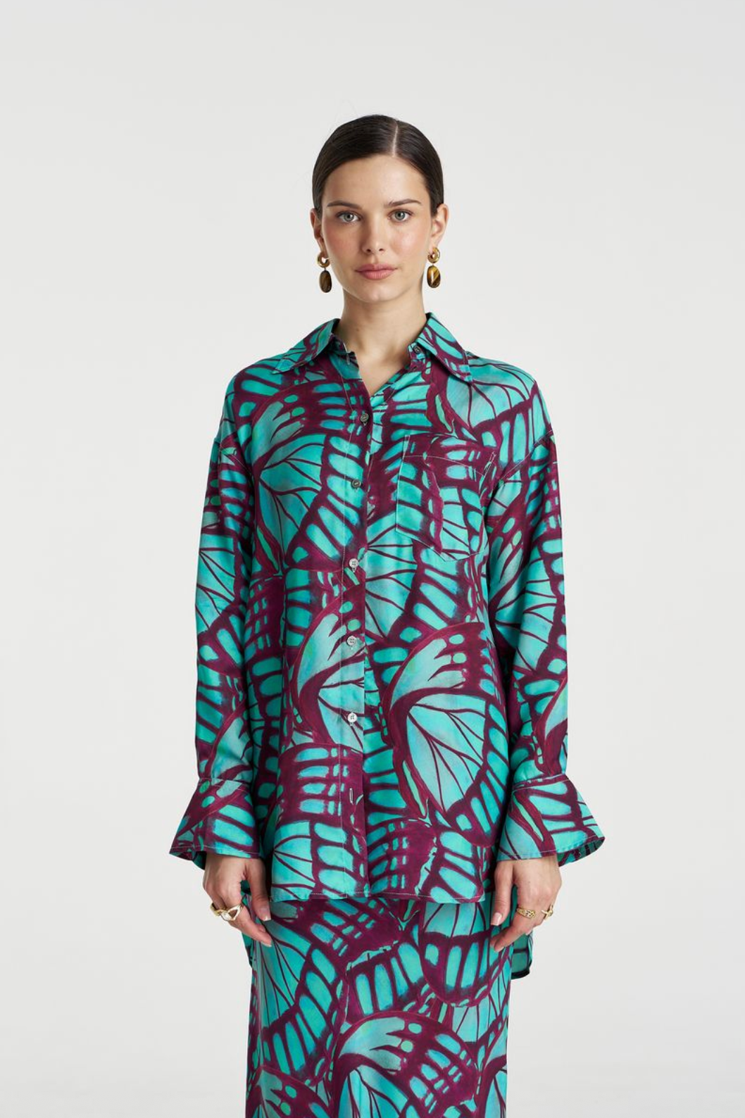 Summi Summi Boss L/S Shirt - Jade Butterfly