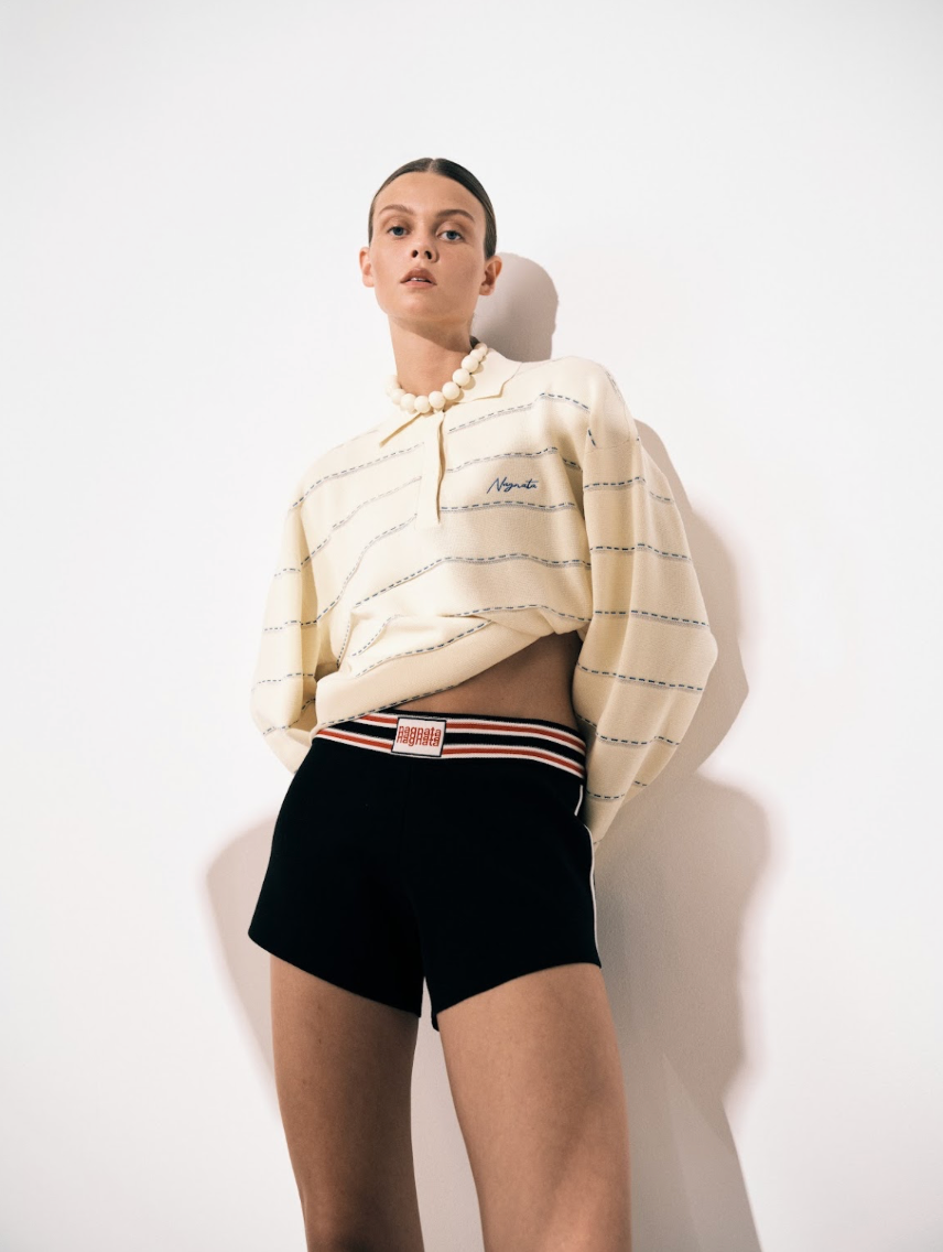 Nagnata Organic Drop Needle Polo - Vanilla