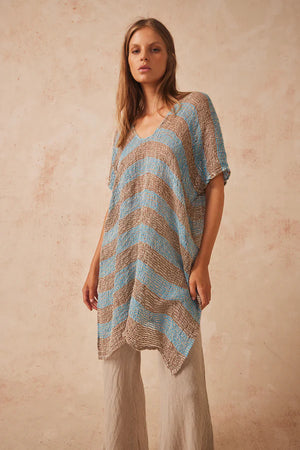 Estilo Emporio Solace Tunic - Lecce Blue Choc