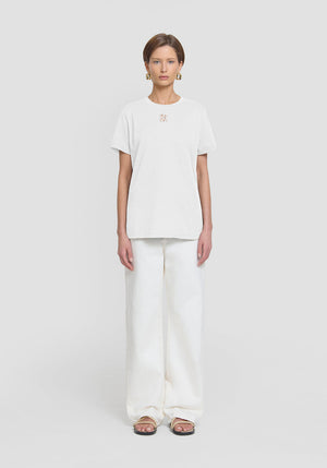 Viktoria & Woods V&W Cut Out Tee - Ivory