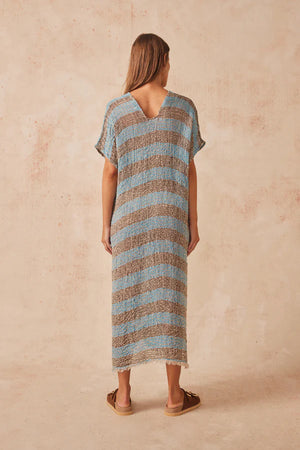 Estilo Emporio Zara Dress - Lecce Blue Chop