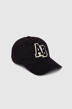 Anine Bing Jeremy Baseball Cap Letterman - Black