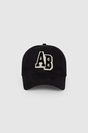 Anine Bing Jeremy Baseball Cap Letterman - Black