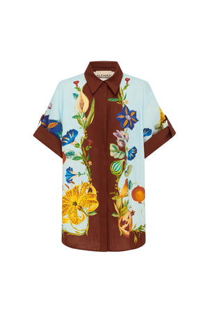 Alemais Dahlia Floral Linen Shirt