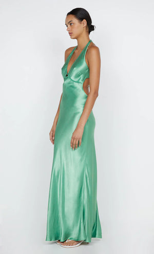 Bec + Bridge Zariah Halter Dress - Green Apple