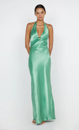 Bec + Bridge Zariah Halter Dress - Green Apple