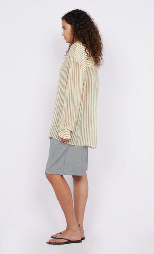 Bec and Bridge Anise Shirt - Butter/Plum