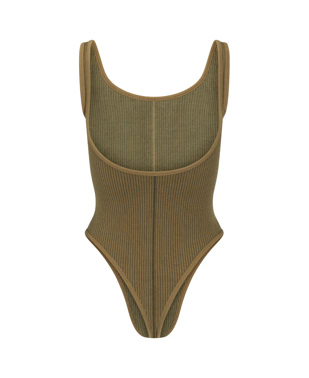 Nagnata Classic Wool Bodysuit - Fennel