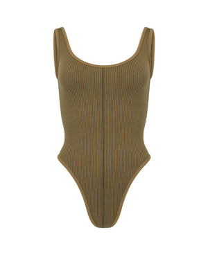 Nagnata Classic Wool Bodysuit - Fennel