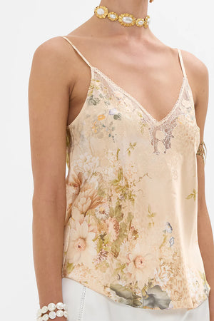 Camilla V Neck Bias Cami - Adorned In Antiquity