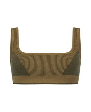 Nagnata Classic Wool Bralet - Fennel