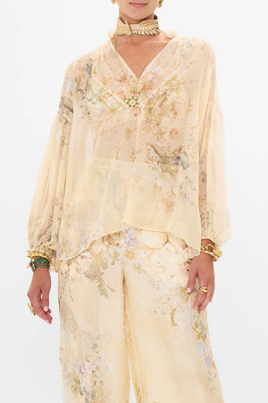 Camilla Frill Collard Blouse - The Adorned In Antiquity