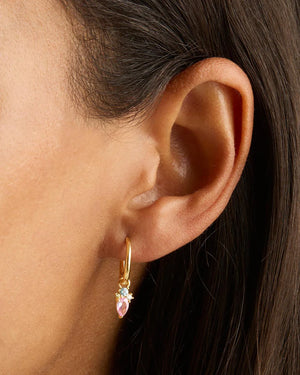 By Charlotte Cherished Connections Hoops - 18k Gold Vermeil