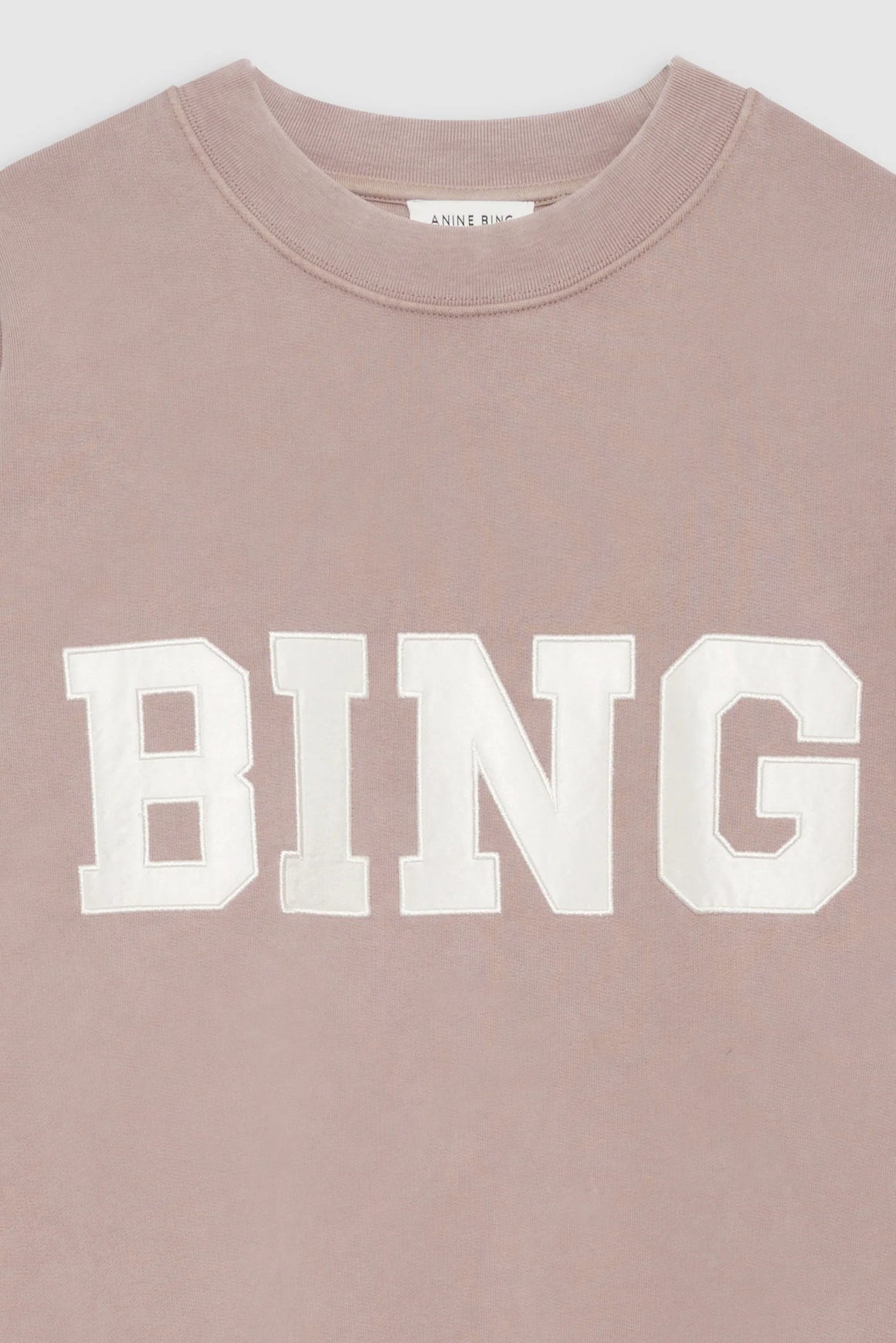 Anine Bing Tyler Sweatshirt Satin Bing - Washed Iron