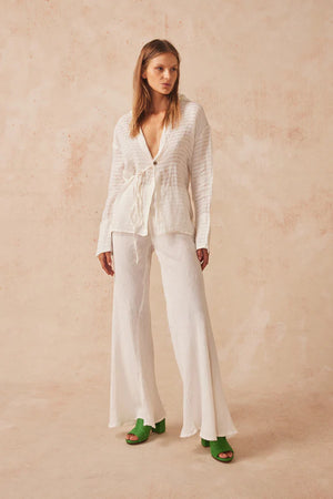 Estilo Emporio Novo Flare Pant - Brasile Panna