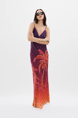 Muma World Midnight Bias Maxi Dress