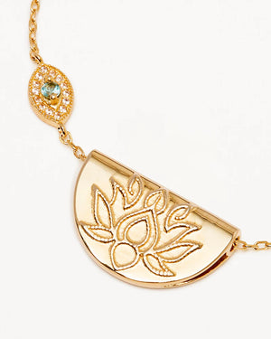 By Charlotte Eye Of Peace Lotus Necklace