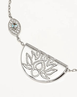 By Charlotte Eye Of Peace Lotus Necklace