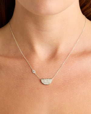 By Charlotte Eye Of Peace Lotus Necklace