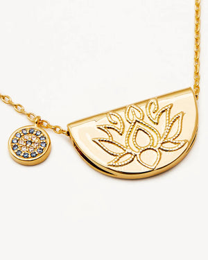 By Charlotte Lucky Lotus Necklace - 18k Gold Vermeil