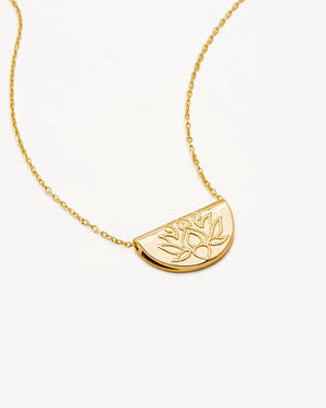 By Charlotte Short Lotus Necklace - 18k Gold Vermeil