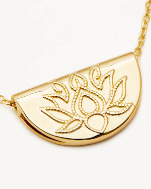 By Charlotte Short Lotus Necklace - 18k Gold Vermeil