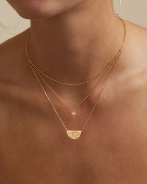 By Charlotte Short Lotus Necklace - 18k Gold Vermeil