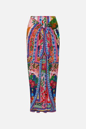 Camilla Layered Long Sarong With Front Tie - Roeqiyas Realm