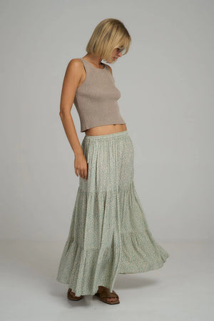 Lilya Corsica Skirt - Celosia Blue