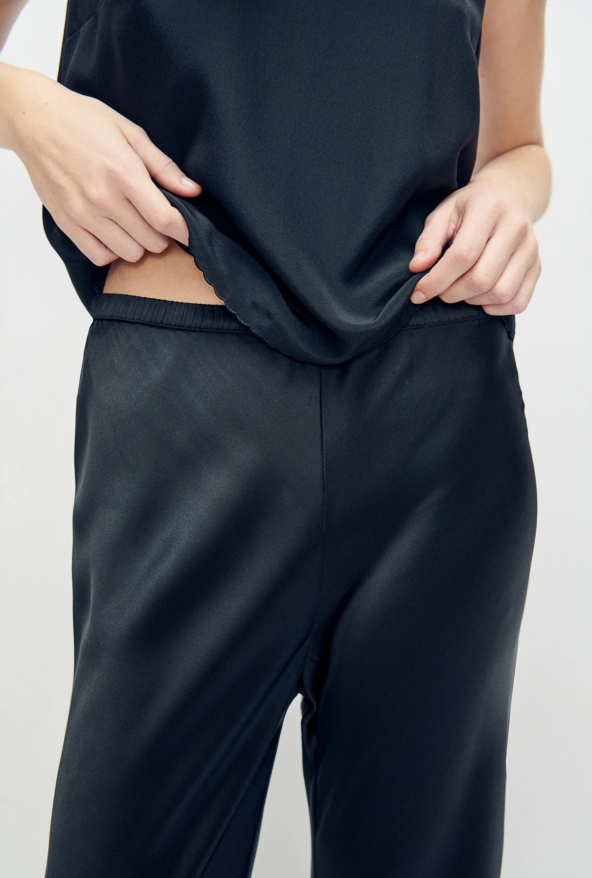 Silk Laundry CDC Bias Cut Pants - Black
