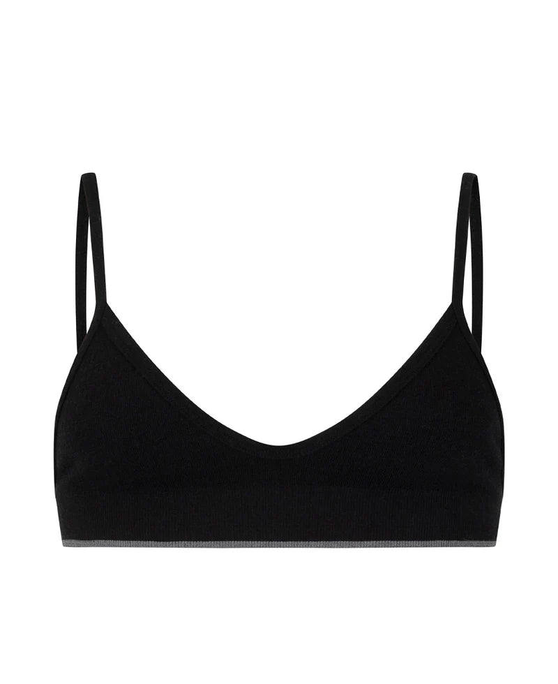 Nagnata Tri Wool Bralet - Black